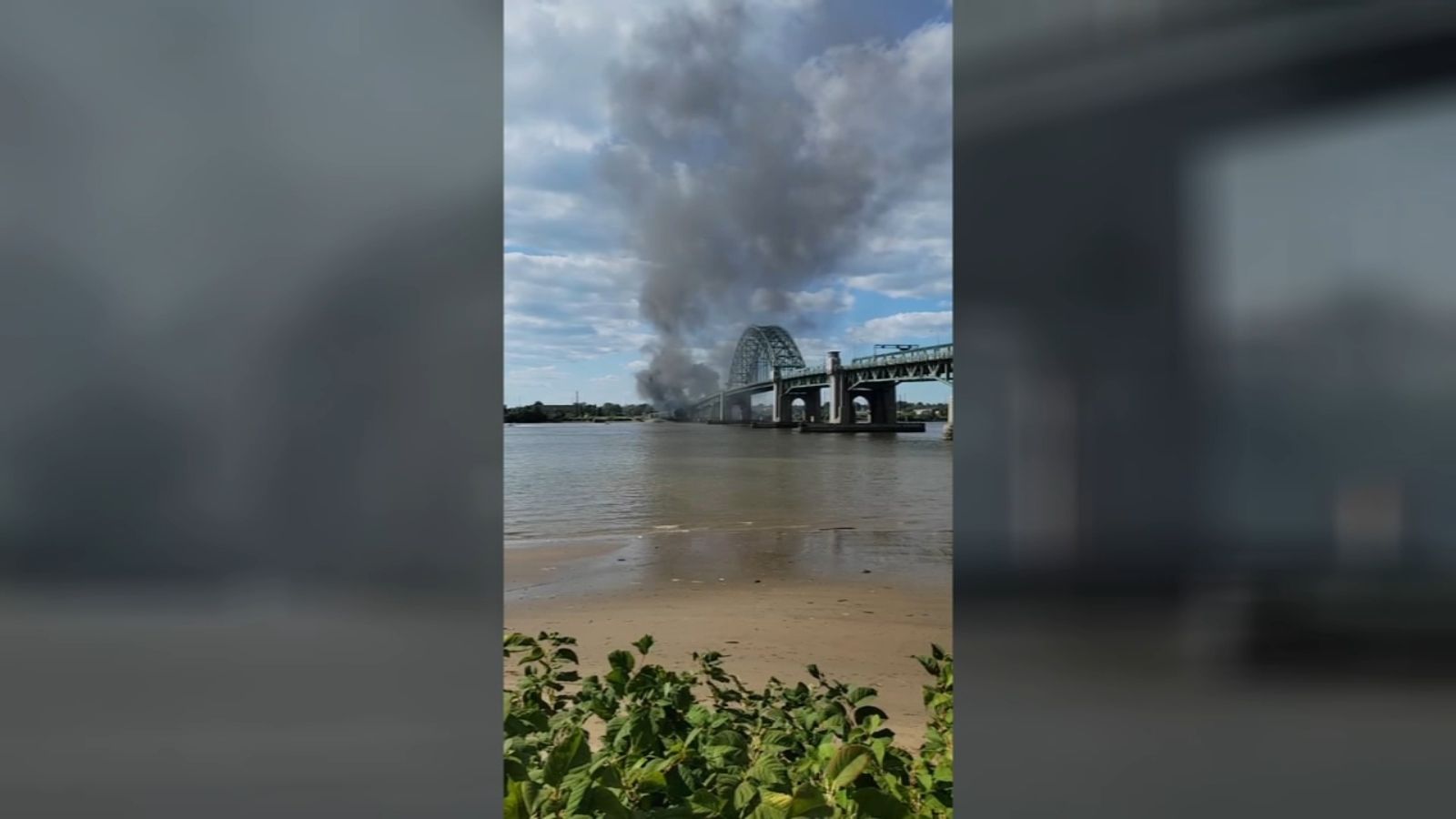 Truck fire erupts under Tacony-Palmyra Bridge in Philadelphia, closing roadway