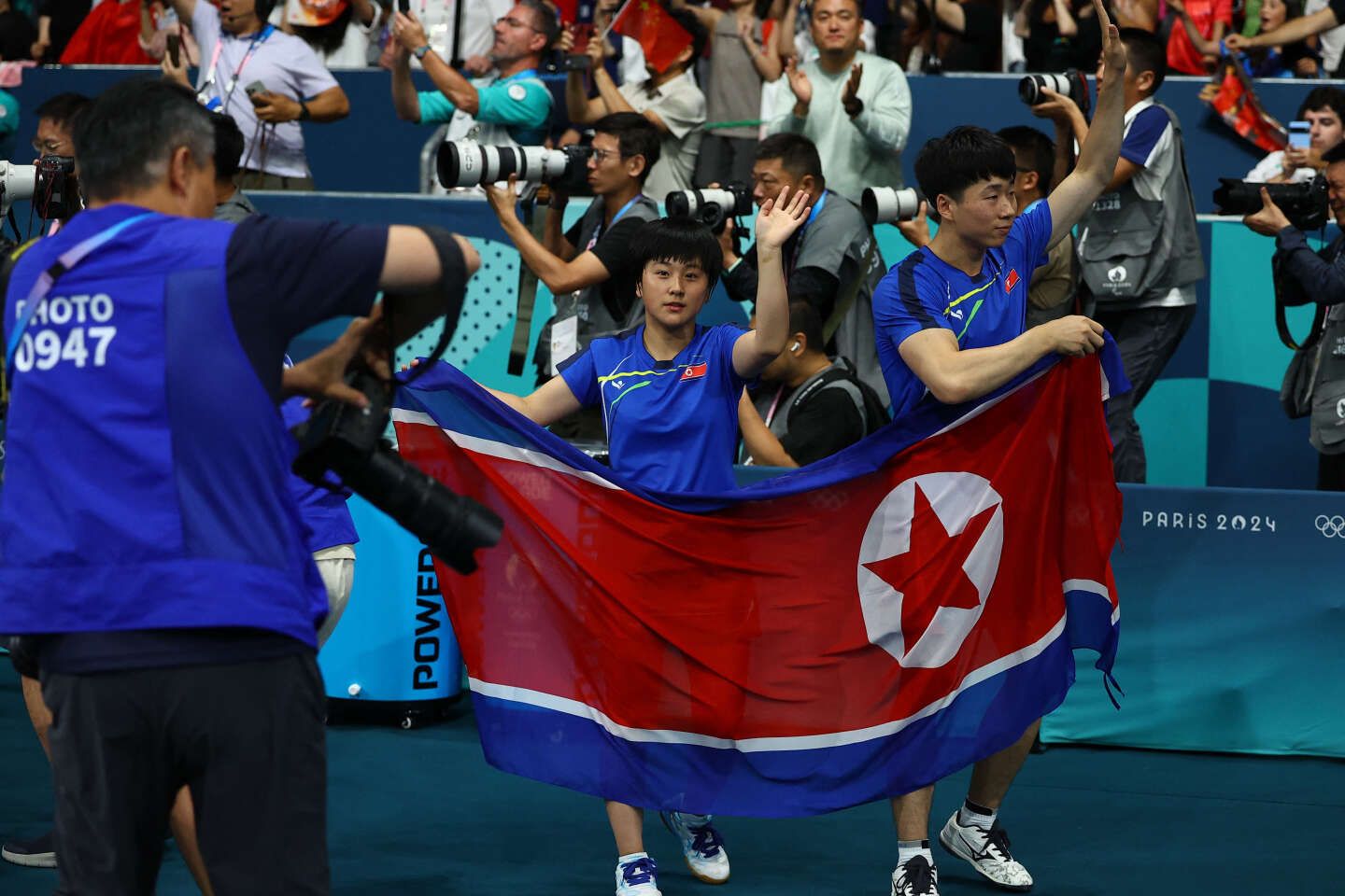 Tennis de table aux JO 2024 : mutiques et inconnus, deux pongistes nord-coréens sortent de l’ombre