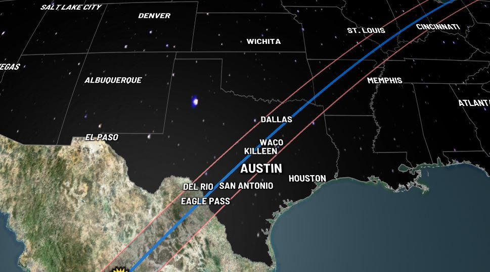 Latest Solar Eclipse weather forecast for April 8