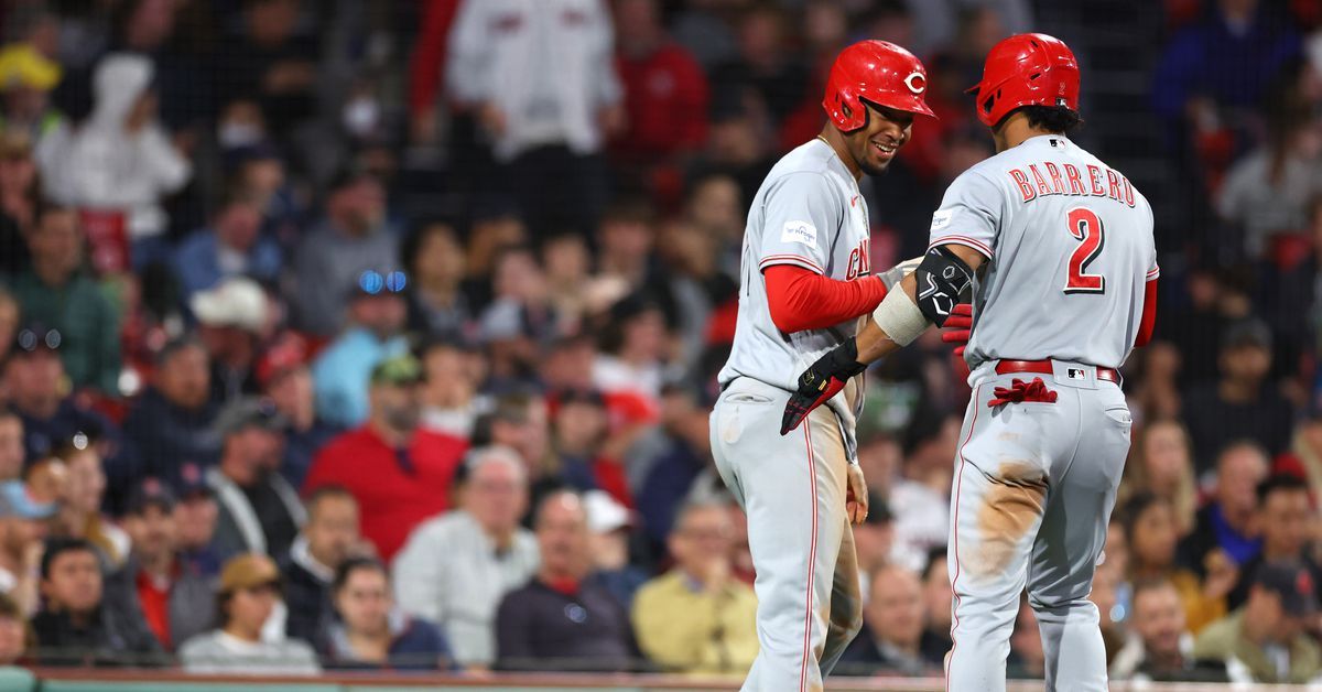 Jose Barrero slams Cincinnati Reds past Boston Red Sox in eeked-out 9-8 victory