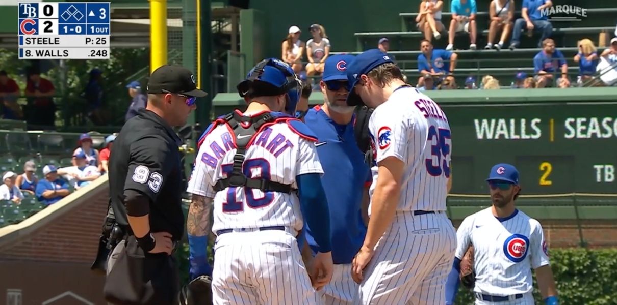 Justin Steele Leaves the Game After the Third Inning (UPDATES)