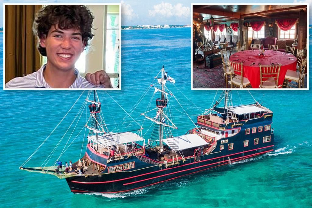 Boat that Cameron Robbins jumped off was a model pirate ship