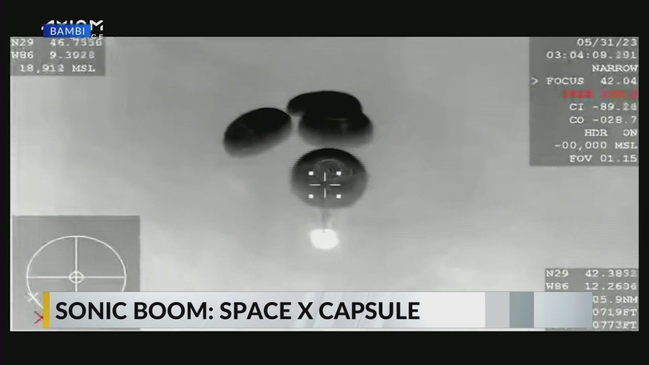 Sonic boom from SpaceX capsule rattles Gulf Coast