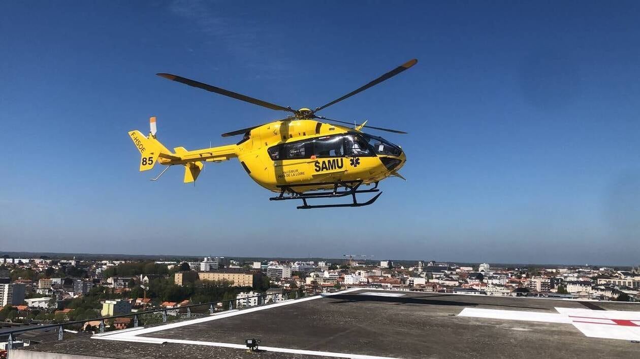 En Mayenne. Une femme de 75 ans héliportée au centre hospitalier d’Angers après un accident