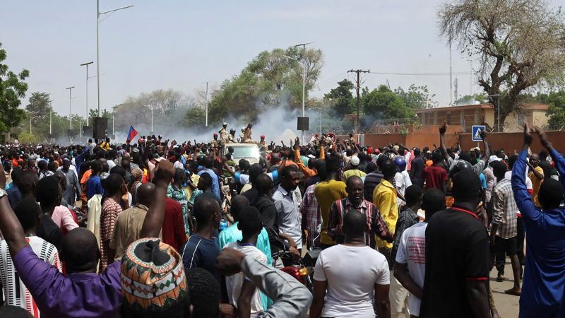 Protesters descend on French Embassy in Niger shouting 'long live Putin'