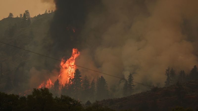 BC wildfires: Explosive Washington fire burns across Canadian border and forces evacuations