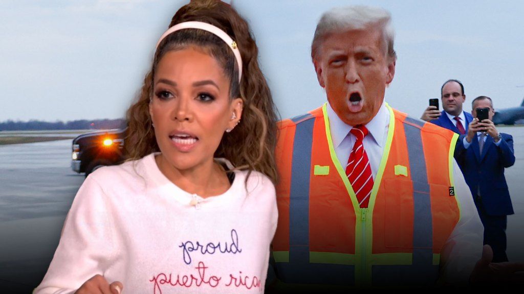 'The View's Sunny Hostin Calls Out Donald Trump's Garbage Truck Stunt